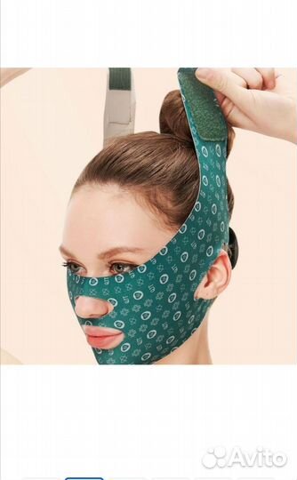 Маска бандаж для коррекции овала лица. Новая