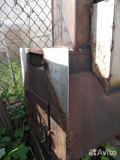 Печь для бани из нержавейки с котлом