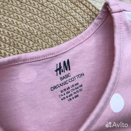 Платье h&m 68 р-р белое платье h&m