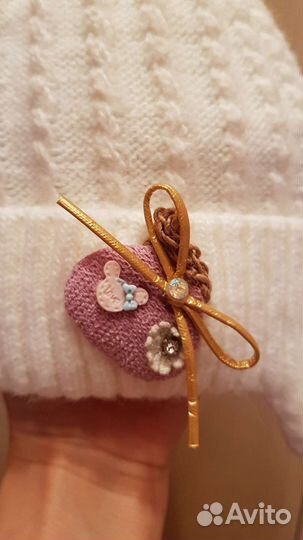 Шапка для девочки зимняя