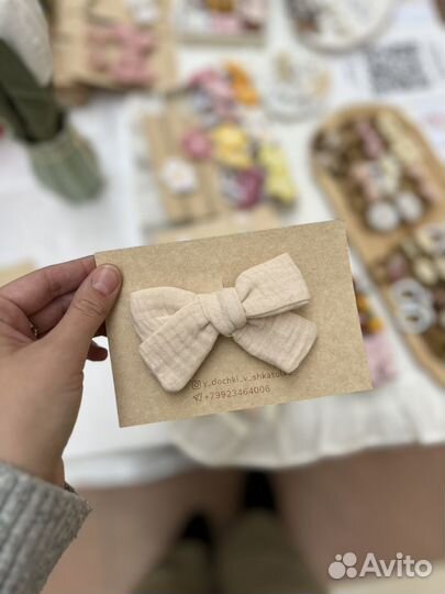 Бантики для девочек на зажиме
