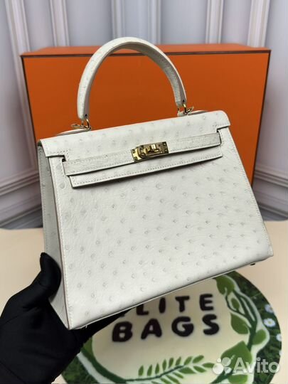 Сумка Hermes Ostrich Hermès Kelly Sellier 25