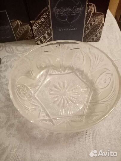 Ваза для фруктов хрусталь новая, в коробке