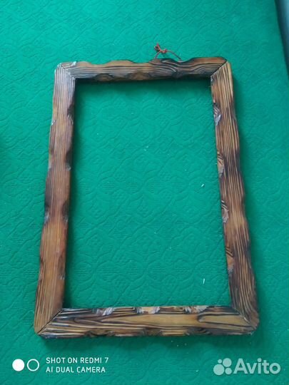 Рамка винтаж брошированное дерево