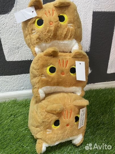 Плюшевый квадратный котокуб