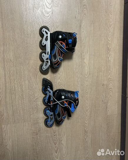 Ролики детские бу, с экипировкой