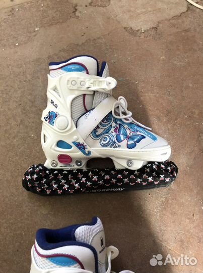 Коньки детские раздвижные 32-35