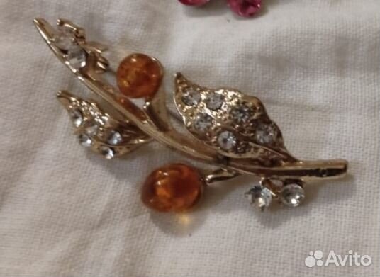 Брошь СССР винтаж чехия