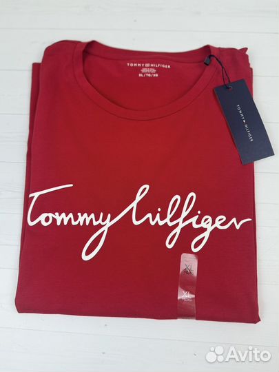 Tommy hilfiger футболка женская XL оригинал