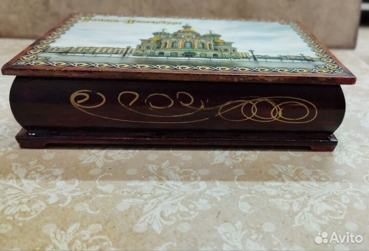 Шкатулка для украшений дерево Санкт Петербург