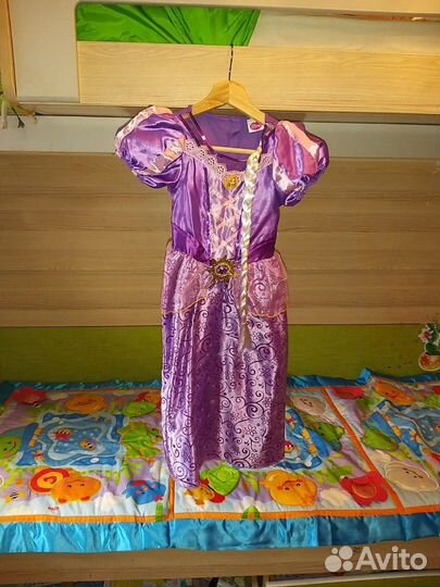 Костюм Принцессы Рапунцель 110-128 прокат
