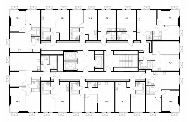 Квартира-студия, 84,2 м², 9/22 эт.