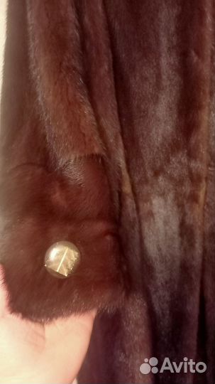 Шуба норковая с капюшоном