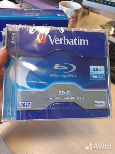 Blu-Ray-R диски verbatim, 25 Гб