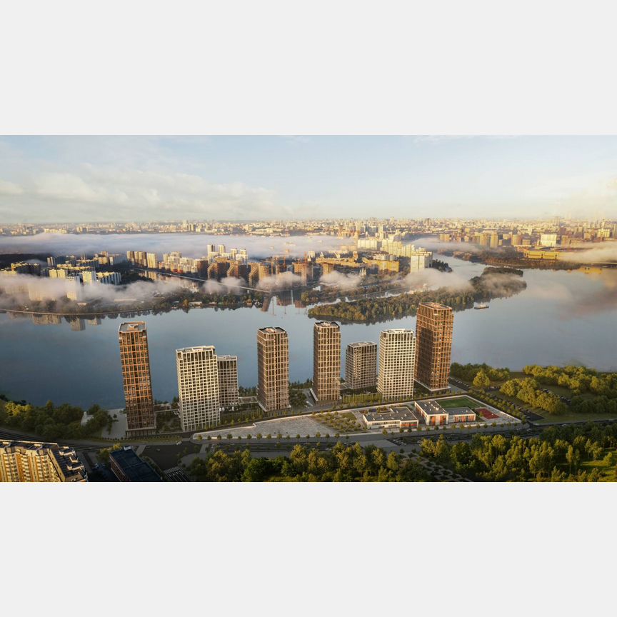 1-к. квартира, 46,7 м², 2/25 эт.