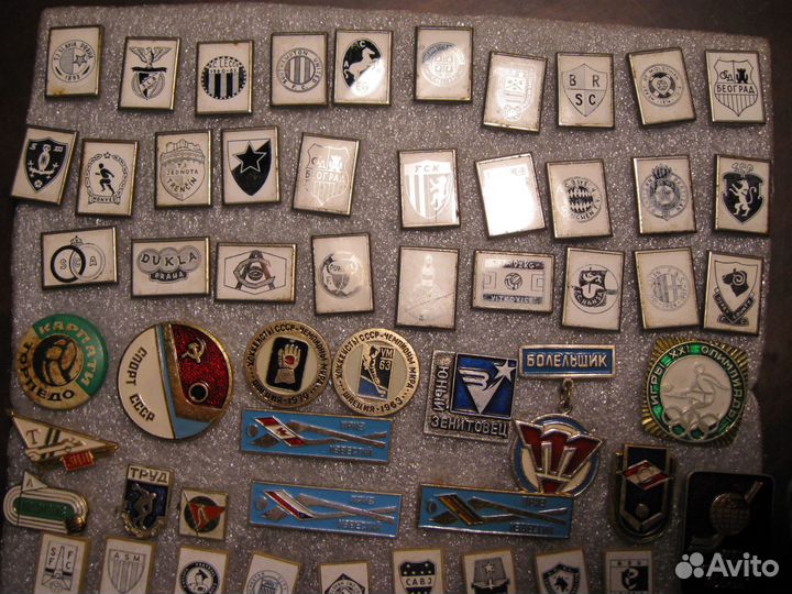 Значки спортивные, Олимпиада-80, клубы и др