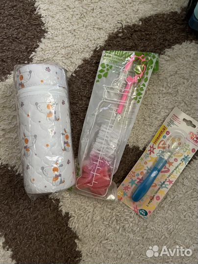 Контейнер для бутылочек(термос) щётка, ложка