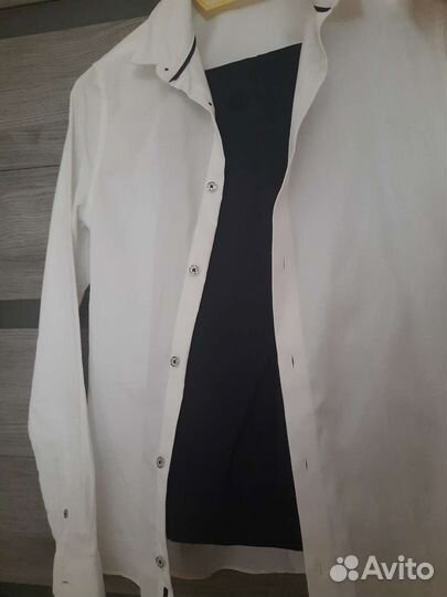 Рубашка белая новая 164