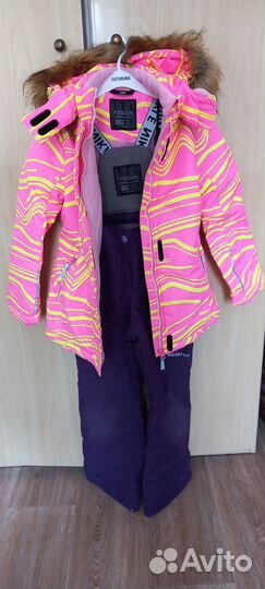 Зимний костюм для девочки 128