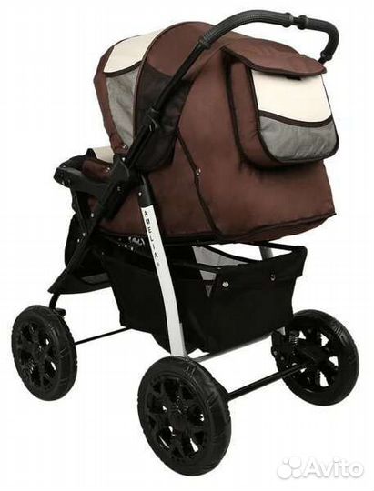 Коляска-трансформер Alis Amelia, коричневая