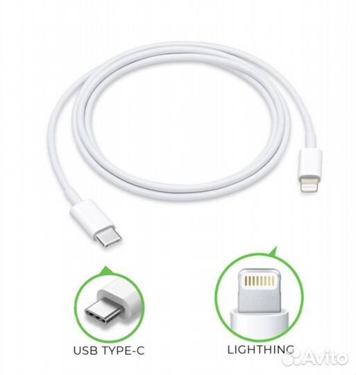 Кабель Apple iPhone Lightning to Type C/USB(новые)