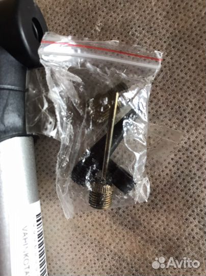 Насос велосипедный, новый, (fin)