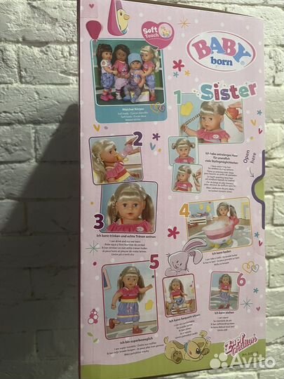 Baby born сестричка новая оригинал