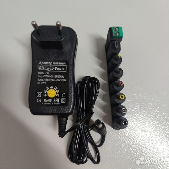Универсальный блок питания Live-Power, 3-12V/3A
