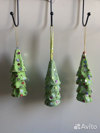 Новогодние игрушки на елку. Поделки в школу, сад