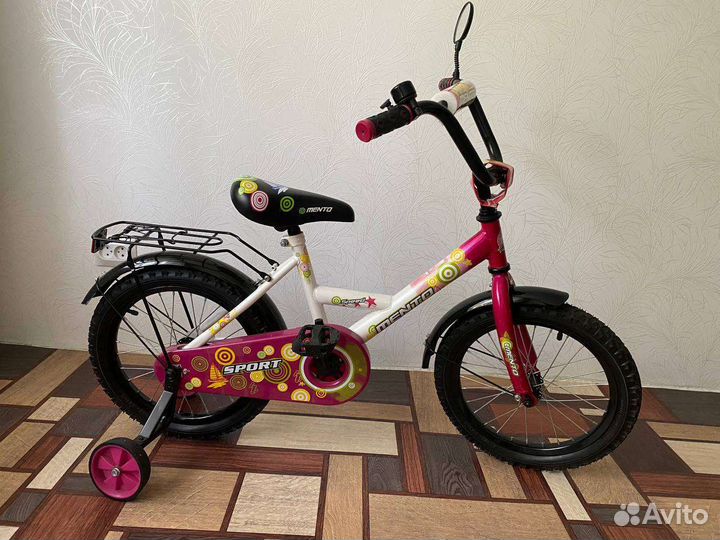Детский велосипед бу 16 для девочки