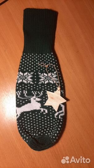 Вязаный чехол на бутылку