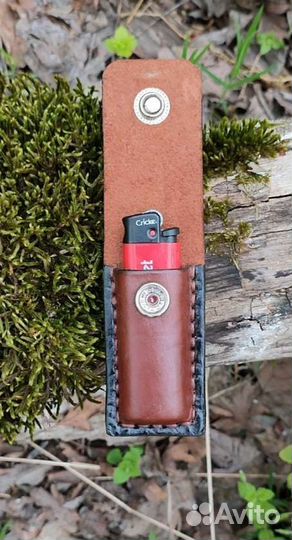 Чехол из кожи для зажигалки BIC