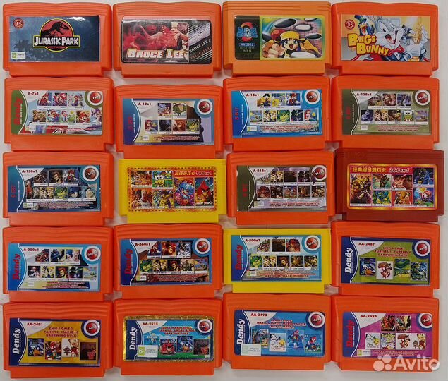 Картриджи 8-бит для Dendy и совместимых