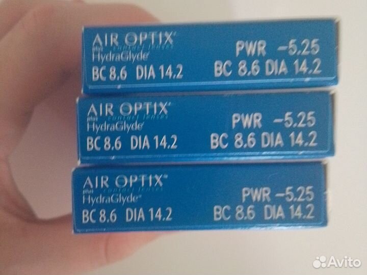 Месячные контактные линзы Air optix HydraGlyde