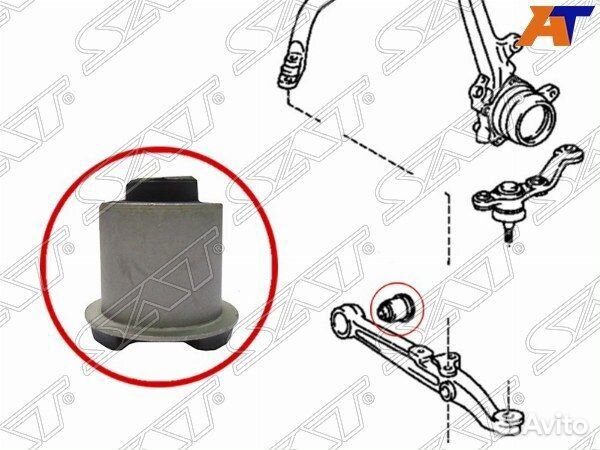 Сайлентблок нижнего FR рычага toyota