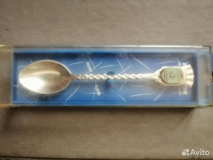 Английская посеребренная ложка