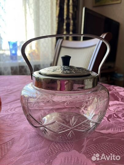 Сахарница стекло СССР