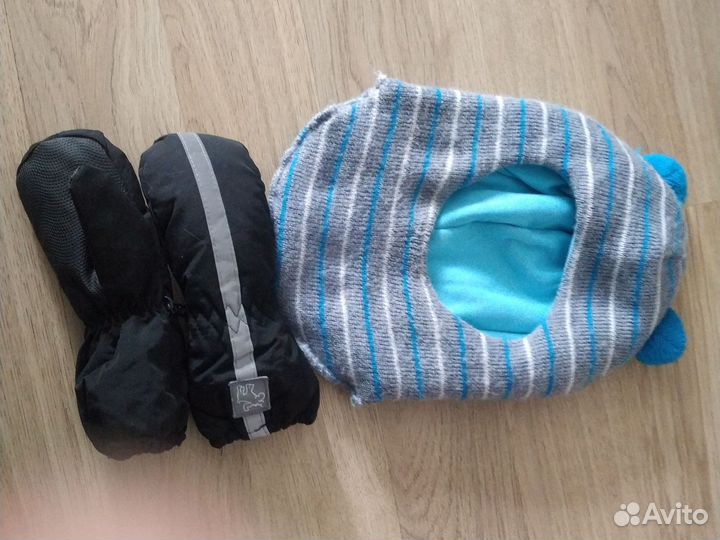 Шапка шлем краги