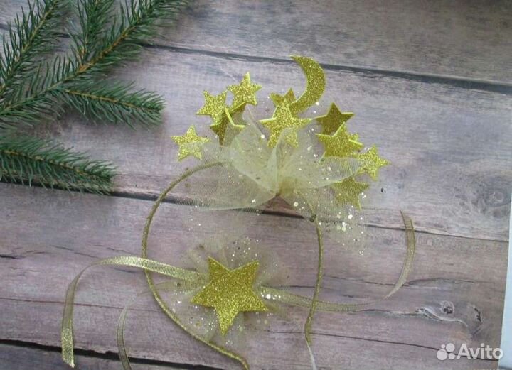 Ободок Звездочка Маки венок