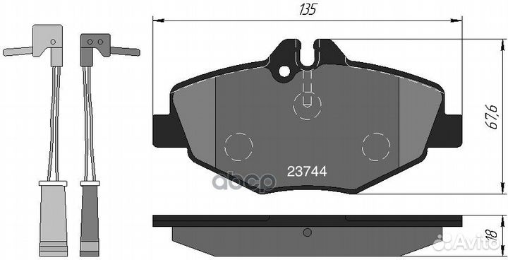 Колодки тормозные 1542KT kotl
