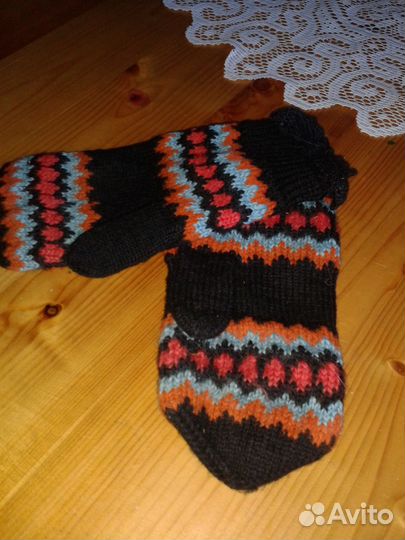 Вязанные рукавички