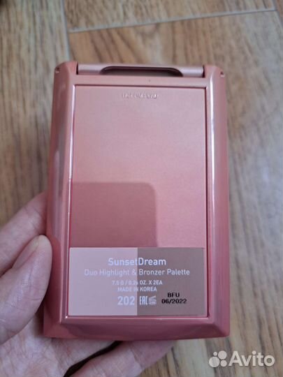 BME Палетка хайлайтер и бронзер SunsetDream