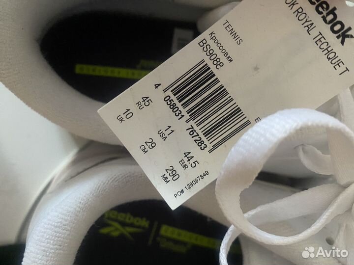 Кроссовки Кеды Reebok Royal Techque T 45