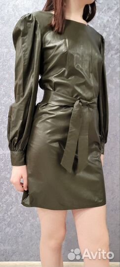 Платье кожаное