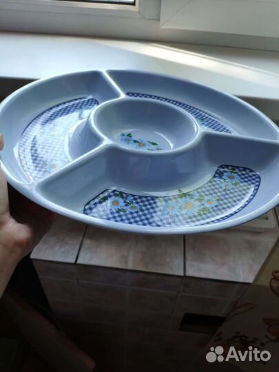 Менажница 4 ячейки melamine d 33,5 см