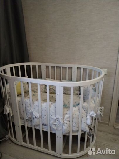 Детская кровать для новорожденных круглая