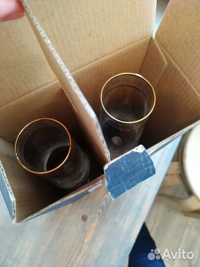 Бокалы для шампанского, хрусталь, богемия