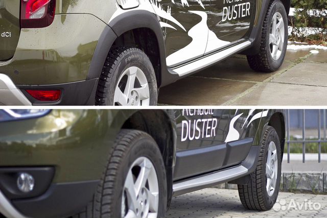 Накладки на арки + молдинги Renault Duster RA