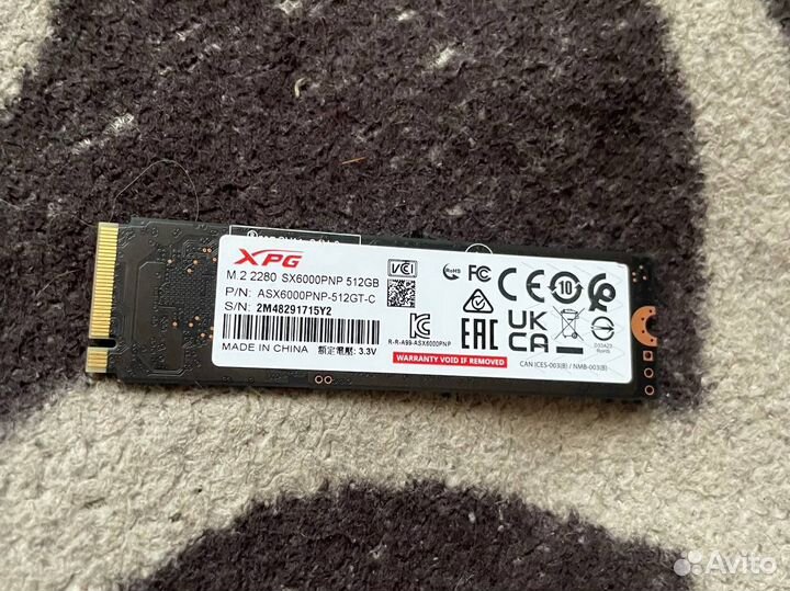 Ssd m2 nvme 512gb xpg