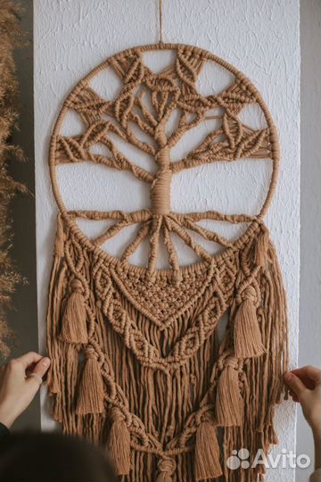 Древо жизни, настенный декор макраме